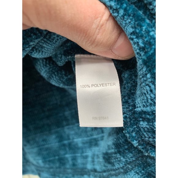 J Jill Velour Crowl Neck Sweater XS Blue - Picture 3 of 6